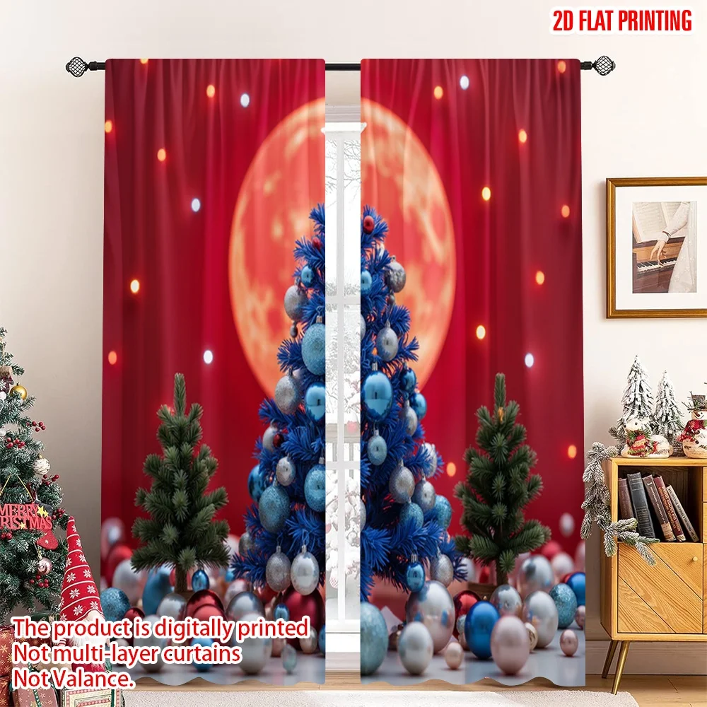2pcs 2D flat printing Merry Christmas Drapes Christmas Tree Lights Polyester Without Electricity Festive Curtains Use for Photo
2pcs 2D flat printing Merry Christmas Drapes Christmas Tree Lights Polyester Without Electricity Festive Curtains Use for Photo