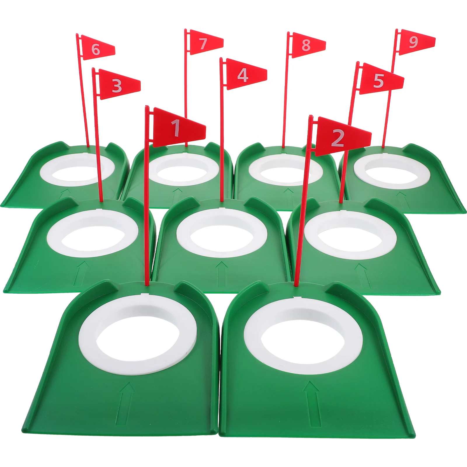 9pcs Golf Putting Disc Hole Cup Flag Plastic Practice Equipment Fun Putter Indoor Outdoor ABS Portable Lightweight Compact Size
9pcs Golf Putting Disc Hole Cup Flag Plastic Practice Equipment Fun Putter Indoor Outdoor ABS Portable Lightweight Compact Size