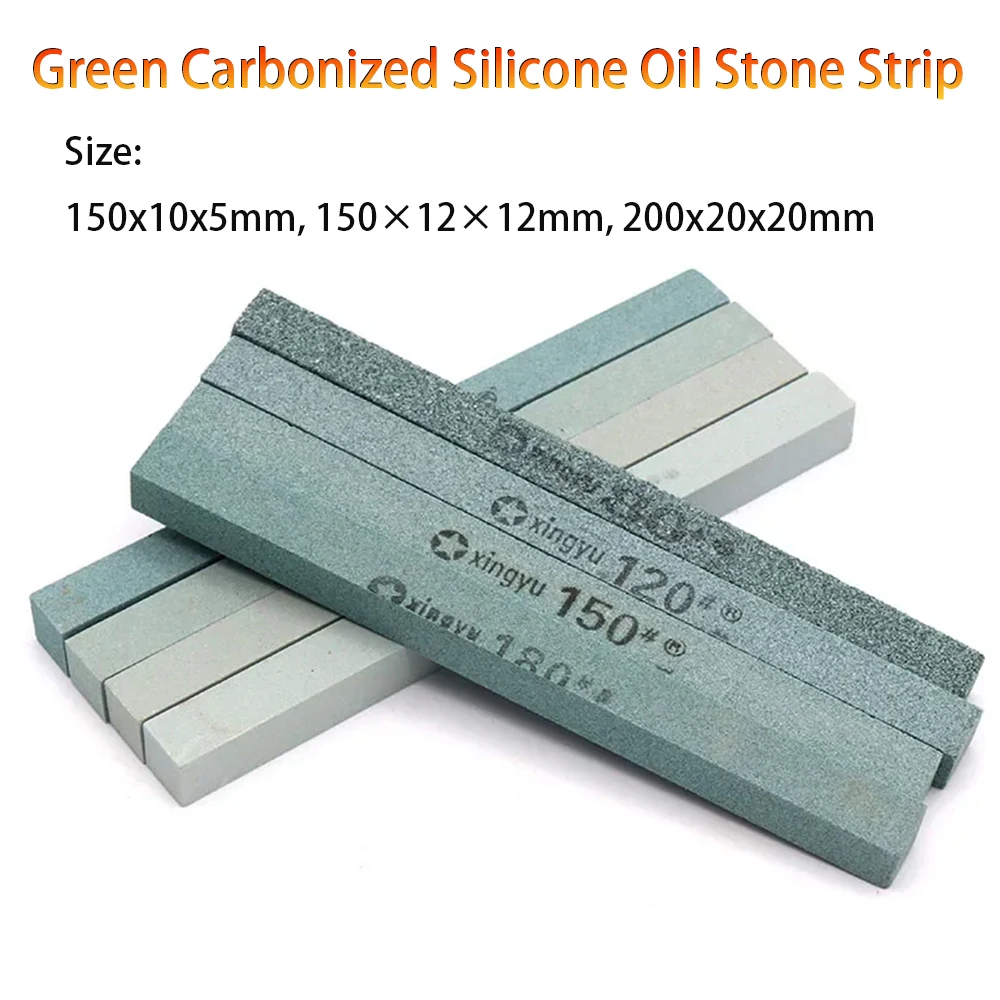 Sharpening Stone Green Carbonized Silicone Oil Stone Strip 60-3000 Grit Ceramic Jade Polishing Grinding Tools Length 150/200mm
Sharpening Stone Green Carbonized Silicone Oil Stone Strip 60-3000 Grit Ceramic Jade Polishing Grinding Tools Length 150/200mm