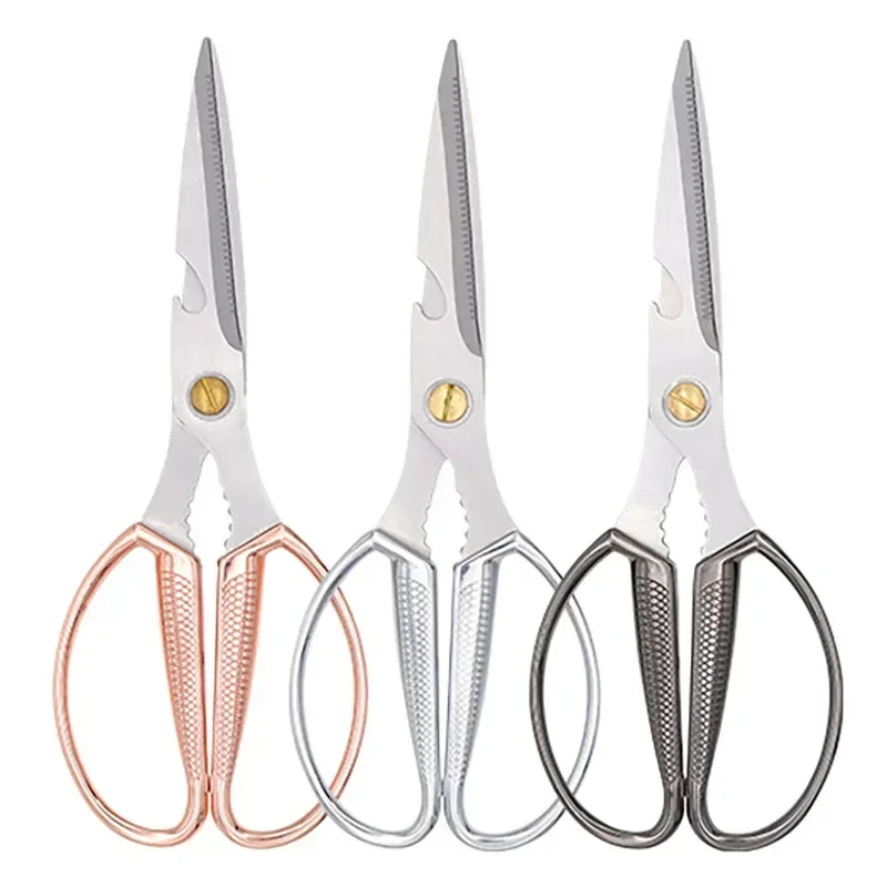Острые многофункциональные кухонные ножницы из нержавеющей стали для еды, курицы, овощей, барбекю, мяса, рыбы, ножницы, аксессуары
Острые многофункциональные кухонные ножницы из нержавеющей стали для еды, курицы, овощей, барбекю, мяса, рыбы, ножницы, аксессуары