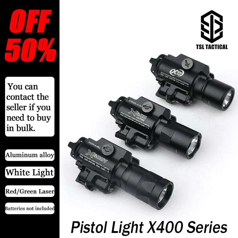 WADSN SureFir Tactical X300 X400 Series Airsoft Weapon Gun Light X400V X400U Flashlight With Upgrade Remote Dual Function Switch
WADSN SureFir Tactical X300 X400 Series Airsoft Weapon Gun Light X400V X400U Flashlight With Upgrade Remote Dual Function Switch