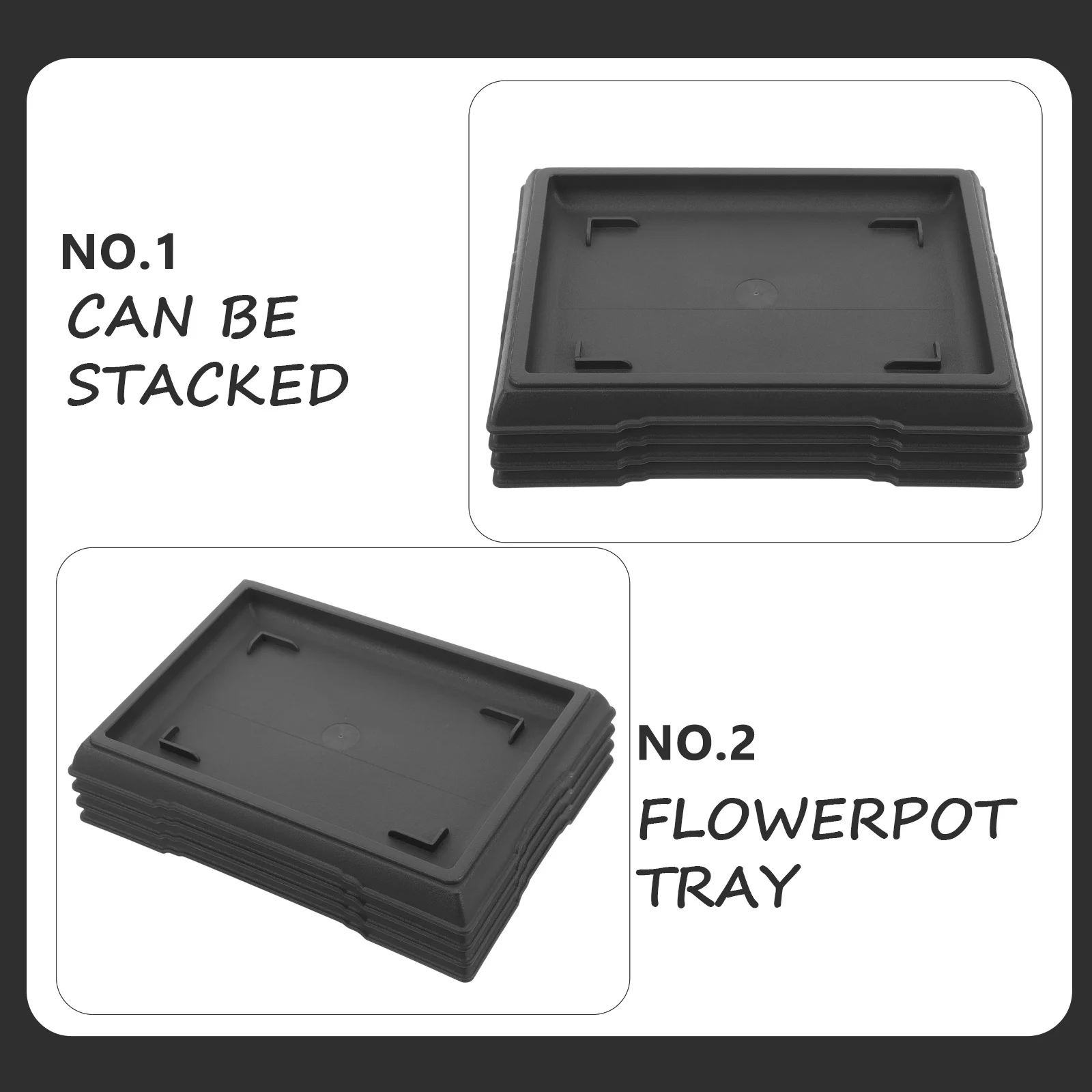 4pcs Rectangular Plant Saucer Durable Plastic Drainage Tray For Indoor Outdoor Use Heavy Duty Flower Pot Water Catcher Potted
4pcs Rectangular Plant Saucer Durable Plastic Drainage Tray For Indoor Outdoor Use Heavy Duty Flower Pot Water Catcher Potted