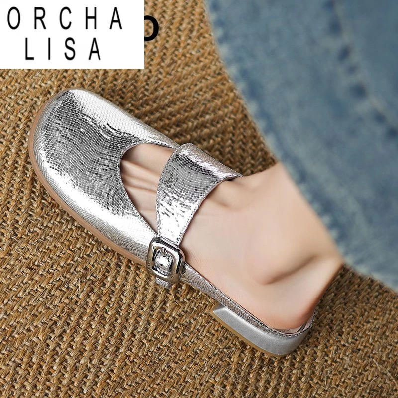 ORCHA LISA 2025 Женские сандалии для отдыха на низком каблуке без шнуровки Мюли с пряжкой на ремне Мягкая повседневная обувь Большой размер 40 41 42 Летняя обувь Золото
ORCHA LISA 2025 Женские сандалии для отдыха на низком каблуке без шнуровки Мюли с пряжкой на ремне Мягкая повседневная обувь Большой размер 40 41 42 Летняя обувь Золото