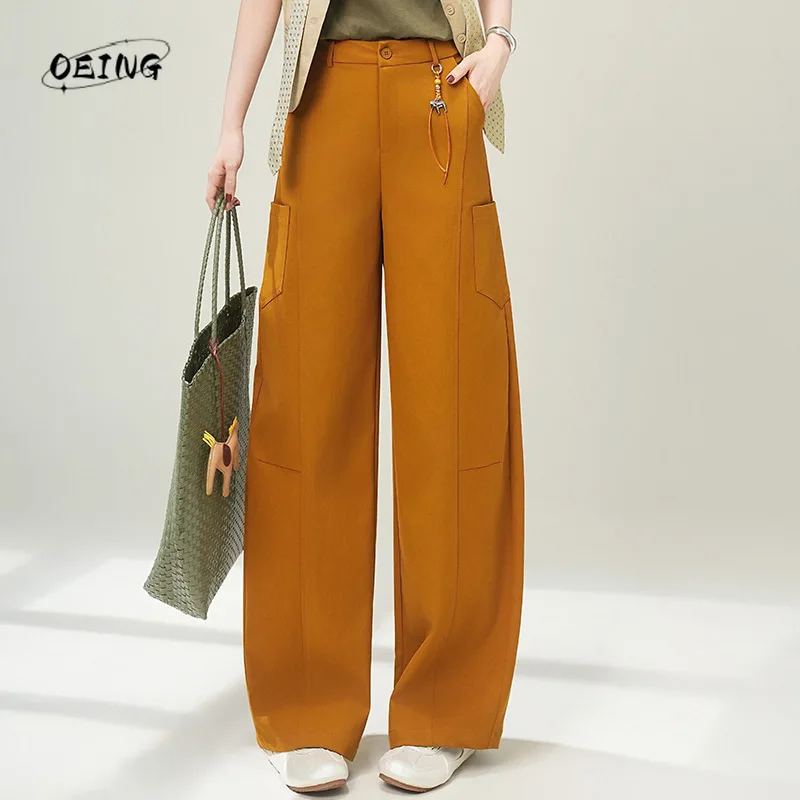 High Waist Wide Leg Cargo Pants Fashion Women's Clothing Spring Summer Navy White Elegant Loose Casual Straight Trousers 9610
High Waist Wide Leg Cargo Pants Fashion Women's Clothing Spring Summer Navy White Elegant Loose Casual Straight Trousers 9610