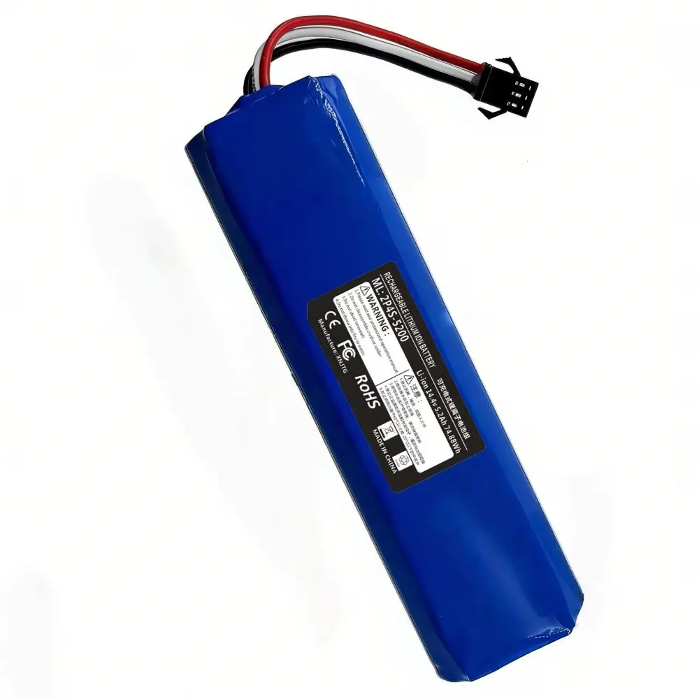 Аккумуляторная батарея Li-ion 14.4V 5200mAh 18650 для роботов-пылесосов Xiaomi Lydsto R1, Viomi S9, Roidmi Eve Plus.
Аккумуляторная батарея Li-ion 14.4V 5200mAh 18650 для роботов-пылесосов Xiaomi Lydsto R1, Viomi S9, Roidmi Eve Plus.