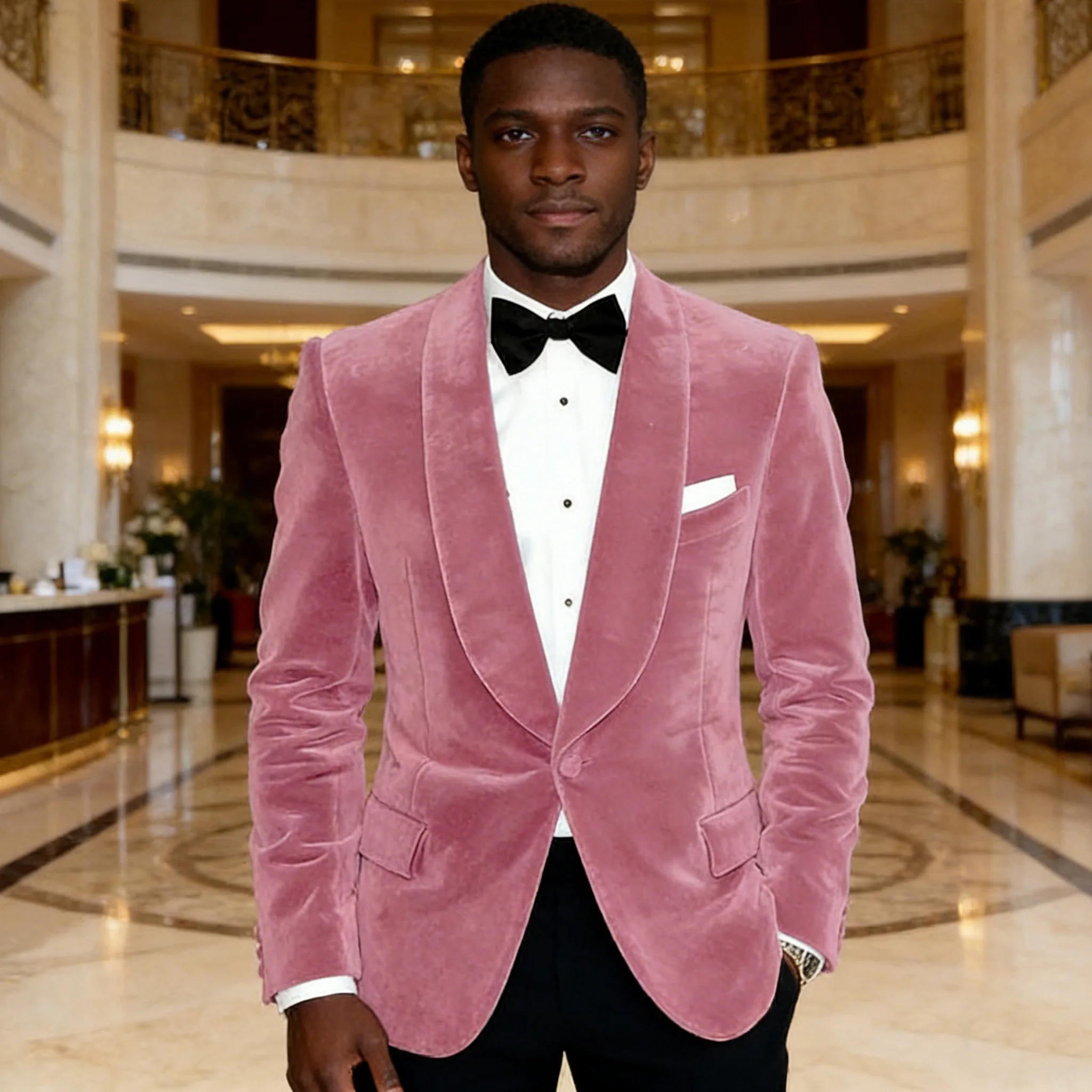 Velvet Men's Suit Jacket Vintage One Button Slim Fit Apple Collar Fashion Blazer Wedding Prom Groomsman Elegant Male Tuxedo Hot
Velvet Men's Suit Jacket Vintage One Button Slim Fit Apple Collar Fashion Blazer Wedding Prom Groomsman Elegant Male Tuxedo Hot