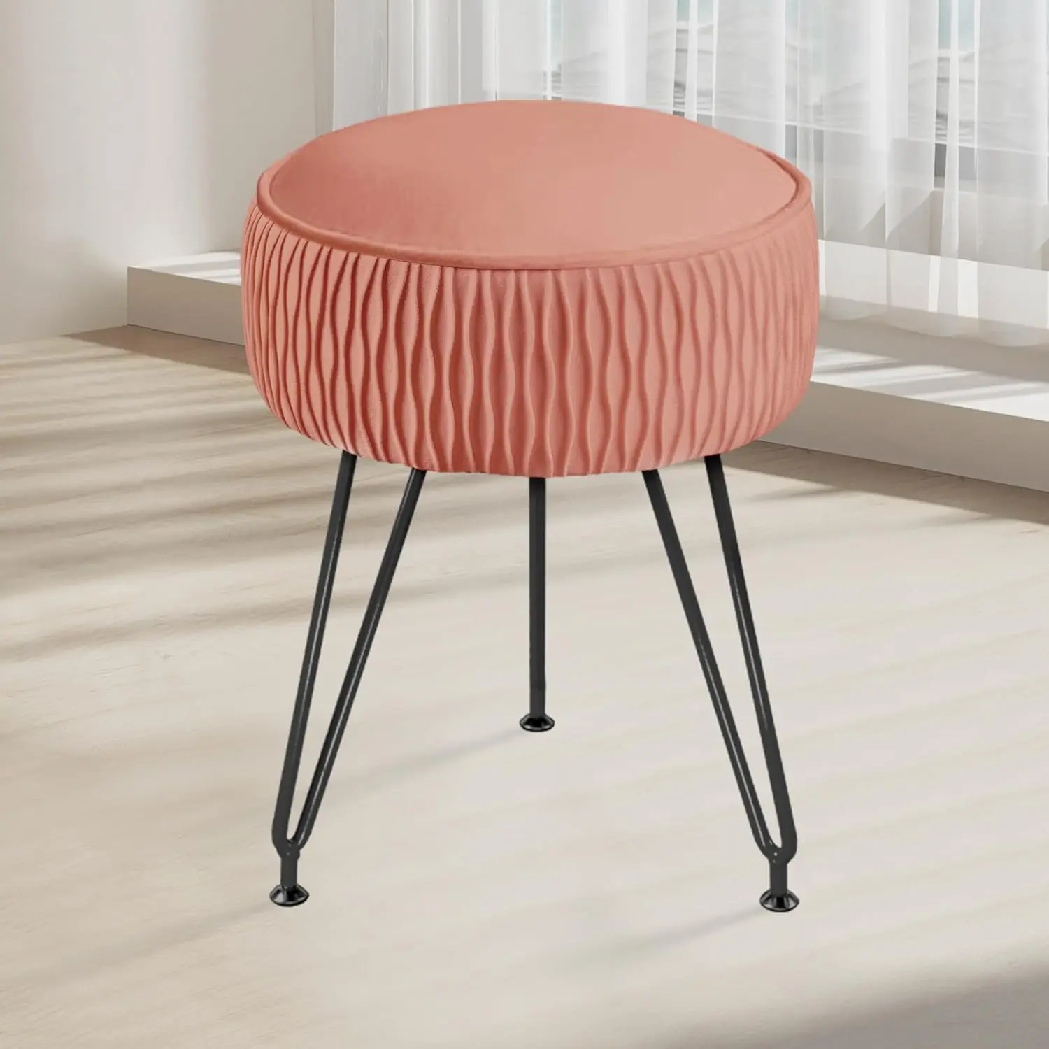 Velvet Vanity Stool Footrests, Round Ottoman Vanity Chairs With Anti-Slip Feet, Dressing Table Seat Foot Stool With Bla Legs,
Velvet Vanity Stool Footrests, Round Ottoman Vanity Chairs With Anti-Slip Feet, Dressing Table Seat Foot Stool With Bla Legs,