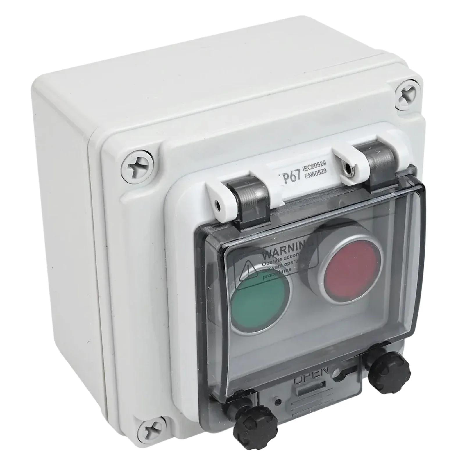 Button Box Self-reset Push Button Switch With Waterproof Cover Outdoor Switch Button Box Is Made From Robust For ABS Plastic
Button Box Self-reset Push Button Switch With Waterproof Cover Outdoor Switch Button Box Is Made From Robust For ABS Plastic