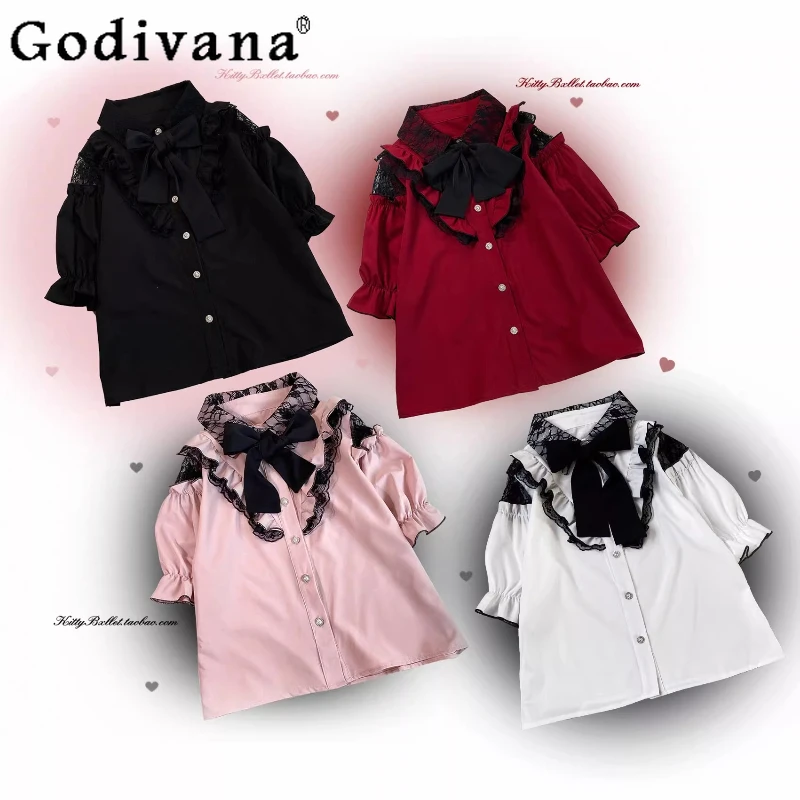 Original Mine Series Mass-produced Off -Shoulder Shirt Sweet Girl's Daily Cute Bow Lace-up Lolita Tops Y2k Elastic Waist Skirt
Original Mine Series Mass-produced Off -Shoulder Shirt Sweet Girl's Daily Cute Bow Lace-up Lolita Tops Y2k Elastic Waist Skirt