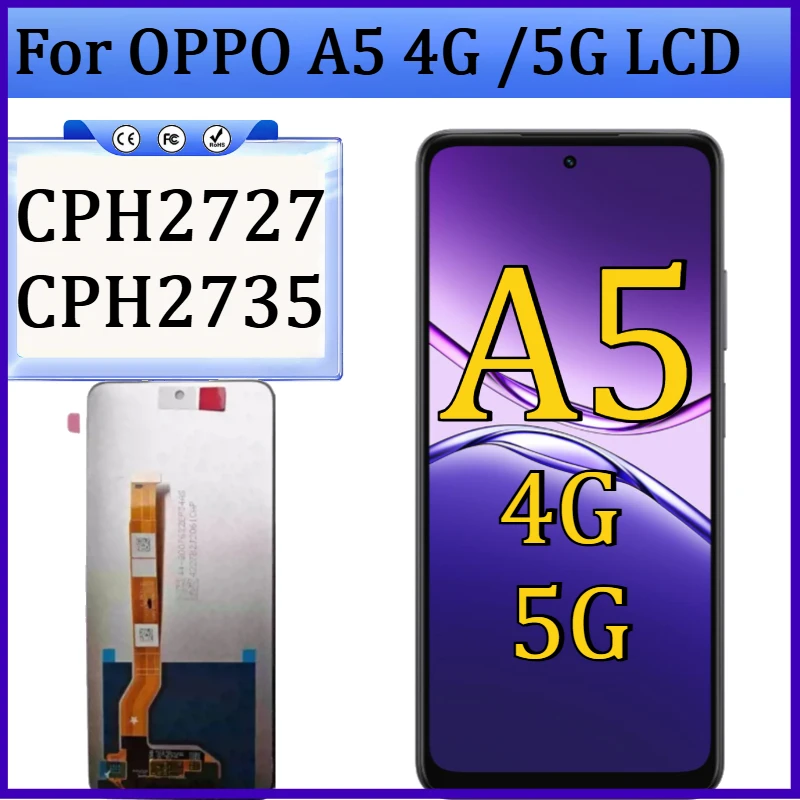 New TFT 100% Test For OPPO A5 4G CPH2727 Display LCD Screen For OPPO A5 5G CPH2735 LCD Display Repair Replacement No Frame
New TFT 100% Test For OPPO A5 4G CPH2727 Display LCD Screen For OPPO A5 5G CPH2735 LCD Display Repair Replacement No Frame