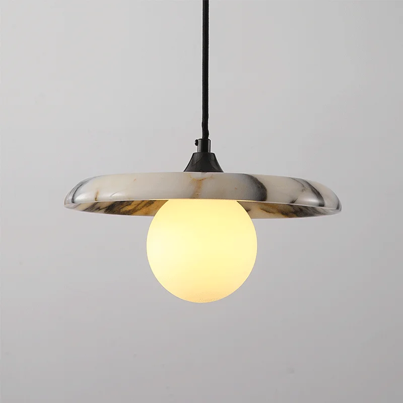 Luxury Black Round Natural Stone Pendant Lamp High-end Bedroom Bedside LED Chandelier Living room Decoration Home Hanging Lights
Luxury Black Round Natural Stone Pendant Lamp High-end Bedroom Bedside LED Chandelier Living room Decoration Home Hanging Lights