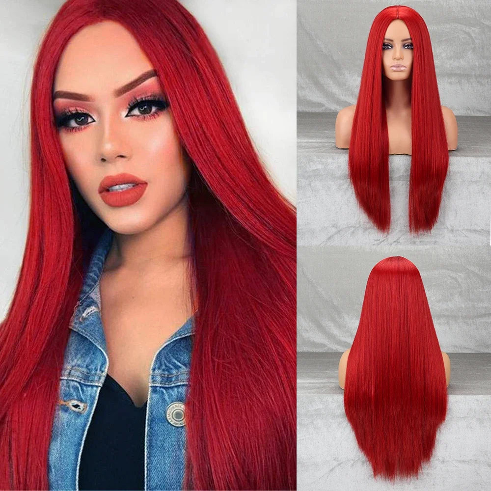 Long Red Straight Middlepart Cosplay For Girls Sally Red Dress Up For Party Halloween Christmas Wigs
Long Red Straight Middlepart Cosplay For Girls Sally Red Dress Up For Party Halloween Christmas Wigs