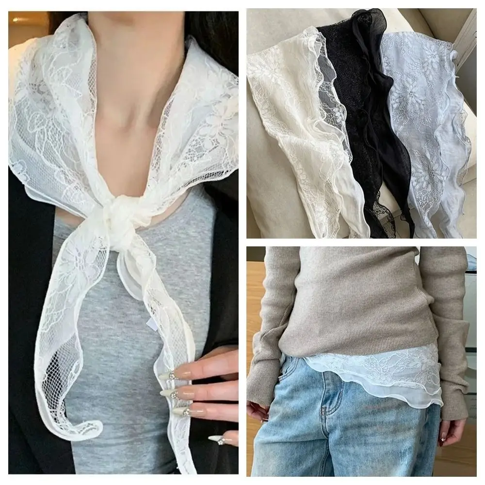 Fashion Breathable Triangle Scarf Sunscreen Lightweight Lace Headband with Lace Wraps Triangle Waistband Clothing Accessories
Fashion Breathable Triangle Scarf Sunscreen Lightweight Lace Headband with Lace Wraps Triangle Waistband Clothing Accessories