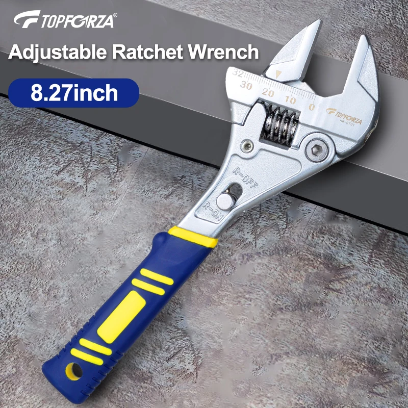 Adjustable wrench 8 '' ratchet wrench household multifunctional adjustable wrench 0-32mm large opening for DIY Repair Home Use
Adjustable wrench 8 '' ratchet wrench household multifunctional adjustable wrench 0-32mm large opening for DIY Repair Home Use