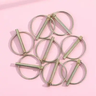 8Pcs Metal Retaining Pin Sturdy Iron Lynch Pin with Rings for Heavy Machinery Trailers Construction Equipment Hardware
8Pcs Metal Retaining Pin Sturdy Iron Lynch Pin with Rings for Heavy Machinery Trailers Construction Equipment Hardware