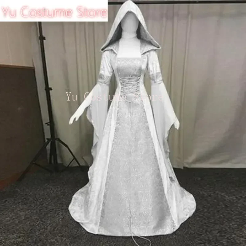 Yu Cosplay women's medieval retro style wedding dress 8-color hooded waist dress cosplay
Yu Cosplay women's medieval retro style wedding dress 8-color hooded waist dress cosplay