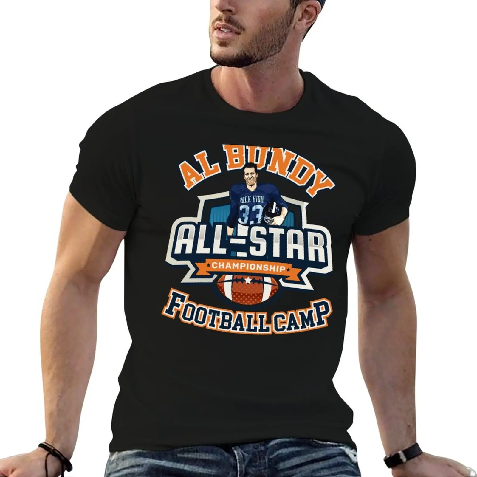 Al Bundy All-Star Football Camp T-Shirt man t shirt cotton high quality man t shirt cotton T-Shirt
Al Bundy All-Star Football Camp T-Shirt man t shirt cotton high quality man t shirt cotton T-Shirt