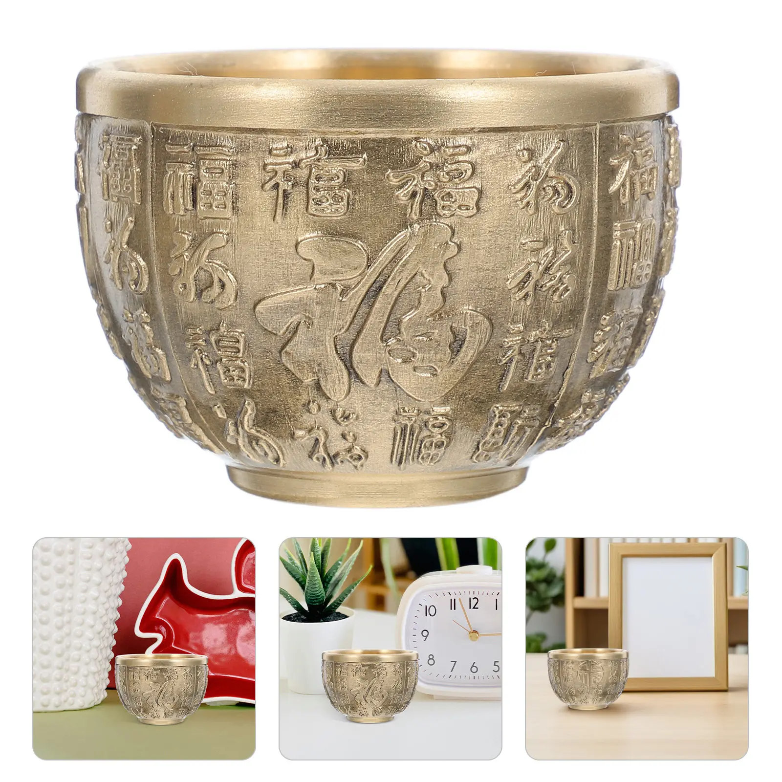 2Pcs Golden Tone Brass Bowl Treasure Basin for Desktop Decoration Good Luck Wealth Storage Bowl Home Office Desk Ornament
2Pcs Golden Tone Brass Bowl Treasure Basin for Desktop Decoration Good Luck Wealth Storage Bowl Home Office Desk Ornament