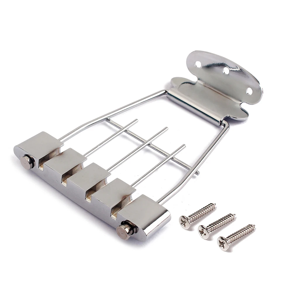 Adjustable Plated 4 String Bridge For Bass 15Mm Spacing Sturdy Zinc Alloy Steel Parts Replacement Easy Install
Adjustable Plated 4 String Bridge For Bass 15Mm Spacing Sturdy Zinc Alloy Steel Parts Replacement Easy Install