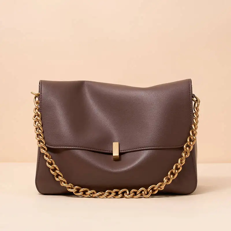 Women Large Korean Cow Leather Genuine Flap Shoulder Chain Bag Luxury Solid Genuine Leather Female Crossbody Handbag Messenger
Women Large Korean Cow Leather Genuine Flap Shoulder Chain Bag Luxury Solid Genuine Leather Female Crossbody Handbag Messenger