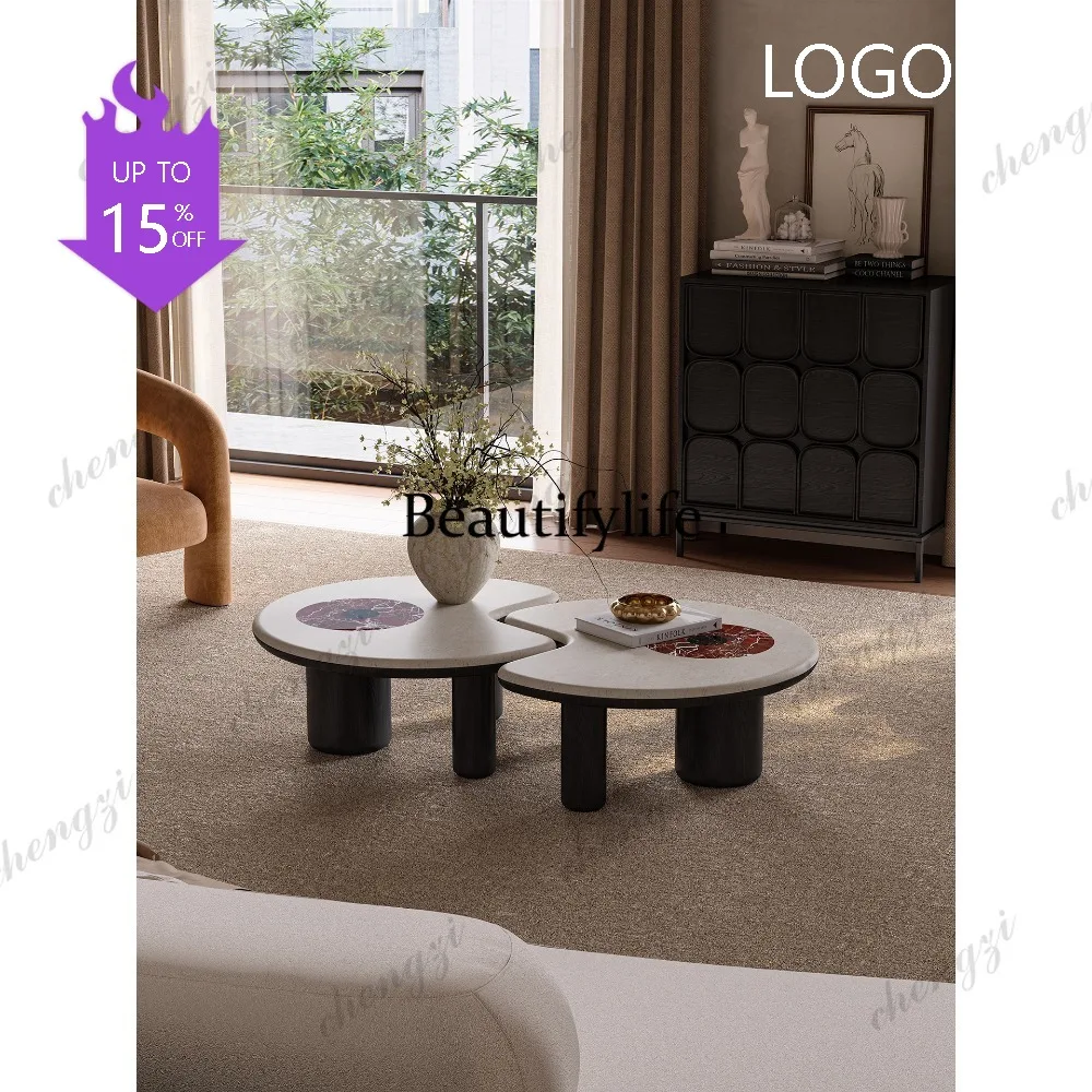 M132 Italian senior designer luxury stone coffee table combination special-shaped living room natural marble coffee table
M132 Italian senior designer luxury stone coffee table combination special-shaped living room natural marble coffee table