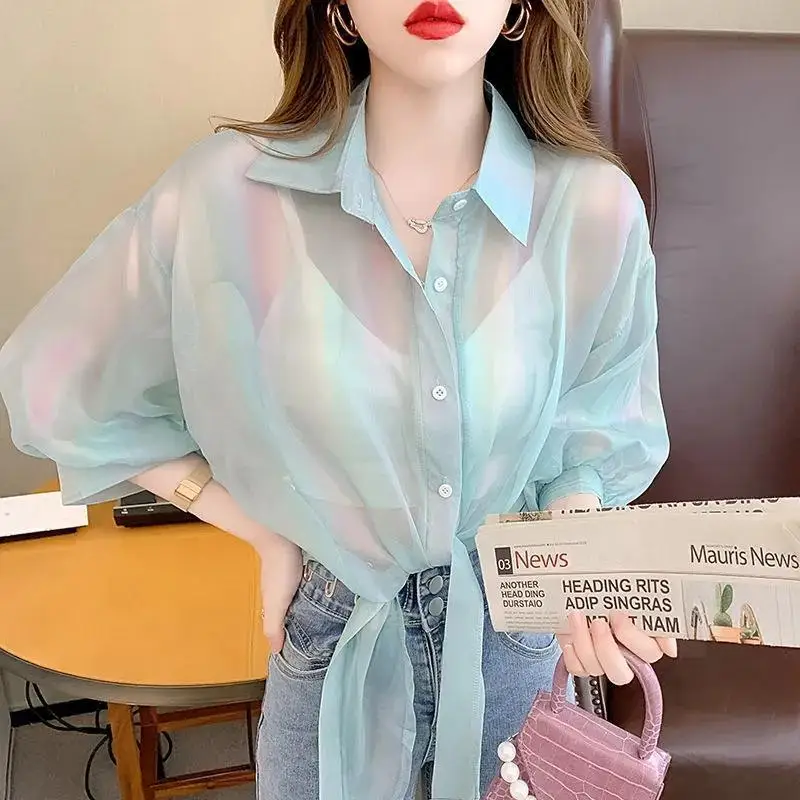 Women's Thin Coat Casual Summer Sun Protection Clothes Female Cardigan Shirt Clothing Tops Blouse for Women Covers Blusa E63
Women's Thin Coat Casual Summer Sun Protection Clothes Female Cardigan Shirt Clothing Tops Blouse for Women Covers Blusa E63