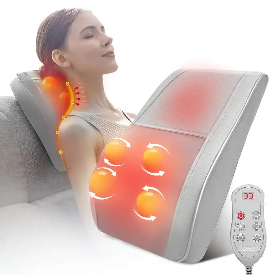 Neck And Back Massager With Heat, Mini Lumbar Support Massager Pillow , Gift For Women & Men
Neck And Back Massager With Heat, Mini Lumbar Support Massager Pillow , Gift For Women & Men