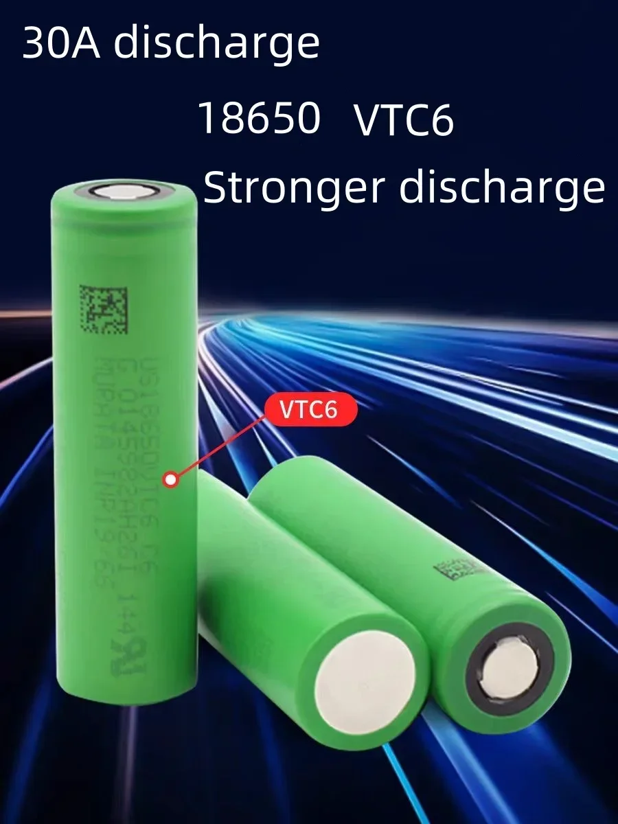 Original 18650 lithium battery powered VTC6 high rate 3.7V30A model aircraft crossing machine hand drill+USB charger
Original 18650 lithium battery powered VTC6 high rate 3.7V30A model aircraft crossing machine hand drill+USB charger