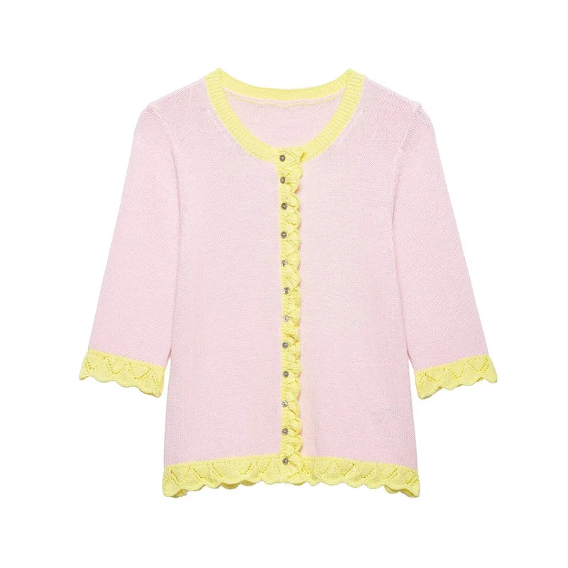 Summer Women's Knitted Cardigan Jacket Top 2026 New Fashion Casual Sweater Outerwear Elegant Women's Sweater
Summer Women's Knitted Cardigan Jacket Top 2026 New Fashion Casual Sweater Outerwear Elegant Women's Sweater