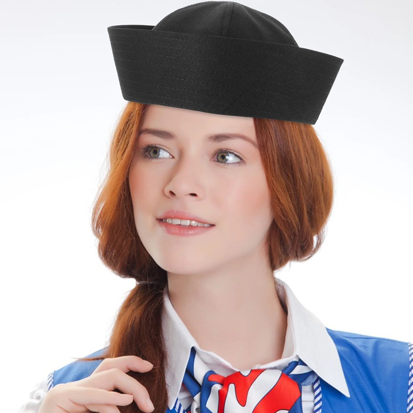 Comfortable Black Sailor Hat Adjustable Design For Different Face Shapes Costume Party Captain Hat Accessory
Comfortable Black Sailor Hat Adjustable Design For Different Face Shapes Costume Party Captain Hat Accessory