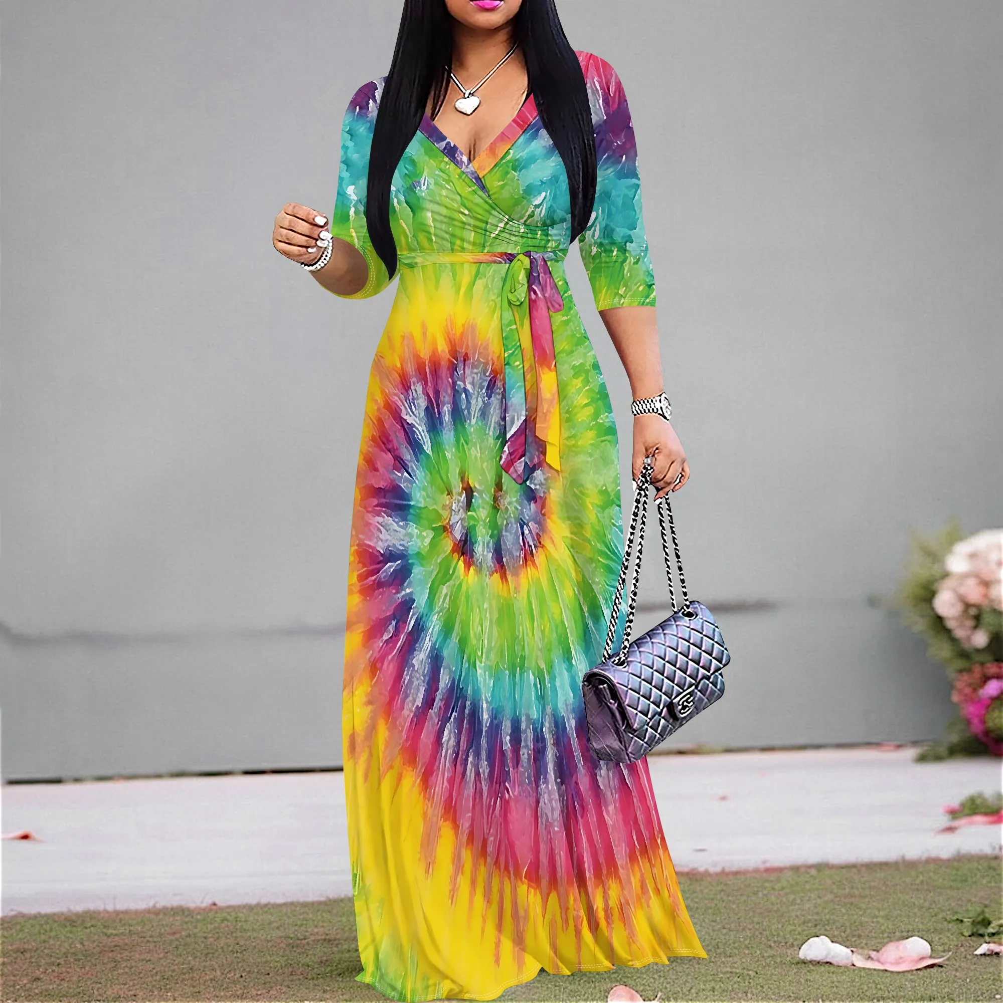 Summer Fashion Printed Short Sleeve Maxi Dress for Women Short Sleeve Long Dress Cocktail Party Loose Casual Dresses
Summer Fashion Printed Short Sleeve Maxi Dress for Women Short Sleeve Long Dress Cocktail Party Loose Casual Dresses