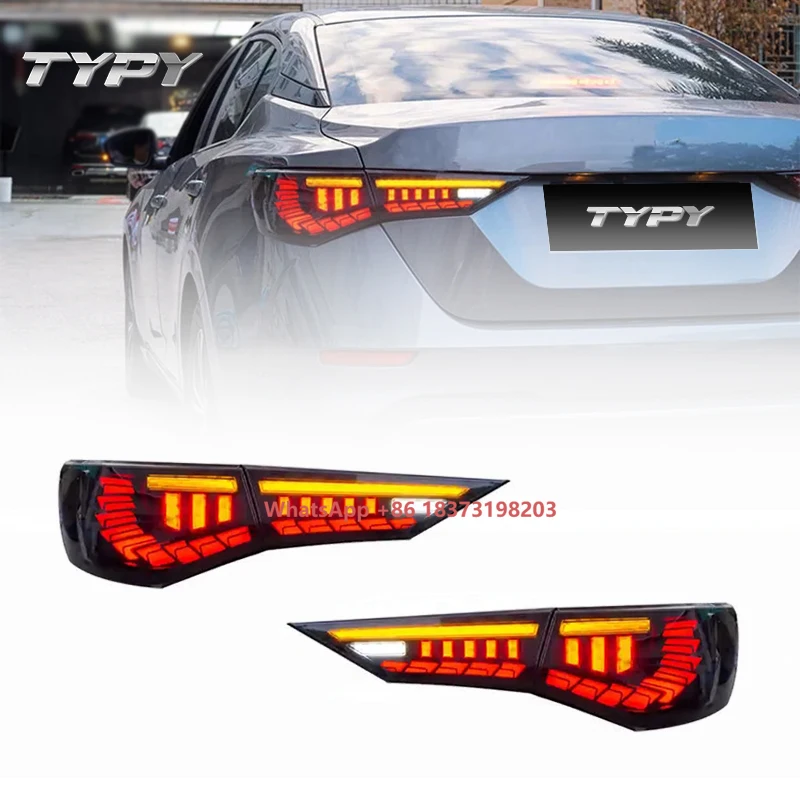 Задний фонарь автомобиля, модифицированный светодиодный задний фонарь, указатель поворота, стоп-сигнал для Nissan Sylphy Sentra 2020 2021, задний фонарь
Задний фонарь автомобиля, модифицированный светодиодный задний фонарь, указатель поворота, стоп-сигнал для Nissan Sylphy Sentra 2020 2021, задний фонарь