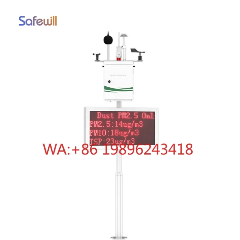 Safewill ES80A-Y8 High Precision Air Quality Monitor Dust Particle Counter Noise Monitor for PM10 PM2.5 TSP 4G LTE
Safewill ES80A-Y8 High Precision Air Quality Monitor Dust Particle Counter Noise Monitor for PM10 PM2.5 TSP 4G LTE