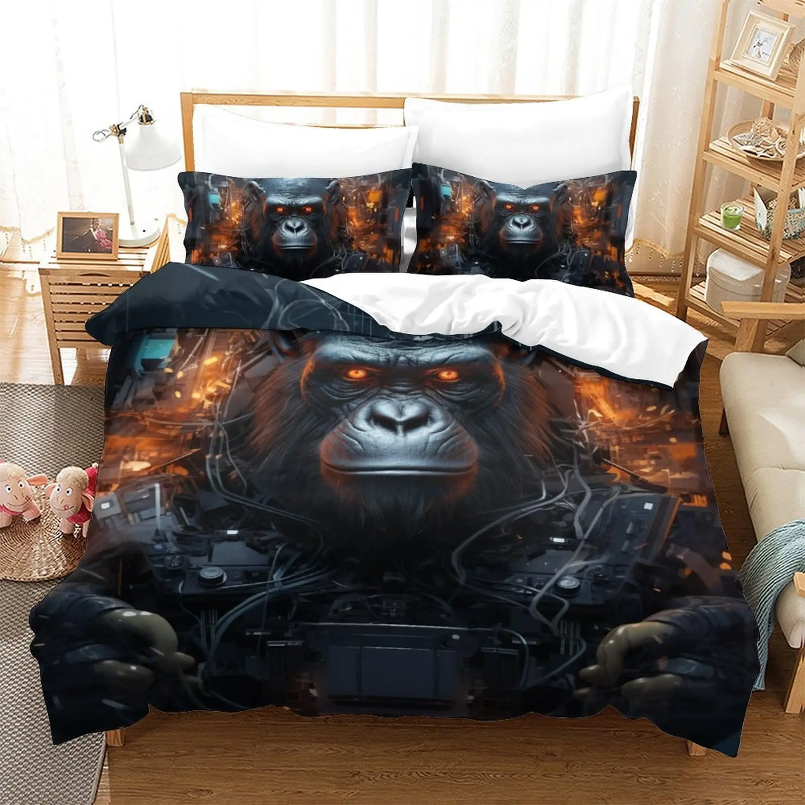 Orangutan Duvet Covers for Boys Men Quilt Covers Lightweight Down Room Decor Queen King Size 2 Pillowcase 1 Duvet Cover No Quilt
Orangutan Duvet Covers for Boys Men Quilt Covers Lightweight Down Room Decor Queen King Size 2 Pillowcase 1 Duvet Cover No Quilt