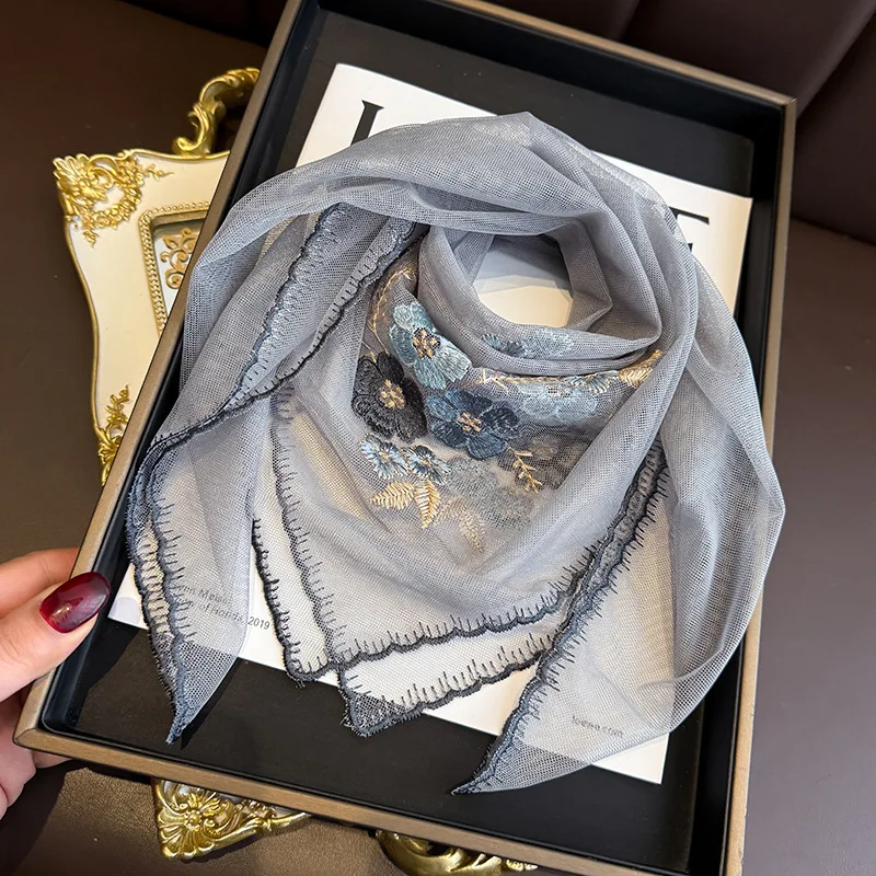 New imitation silk crabapple flower embroidered lace scarf spring and summer fashionable sun protection versatile literary small
New imitation silk crabapple flower embroidered lace scarf spring and summer fashionable sun protection versatile literary small