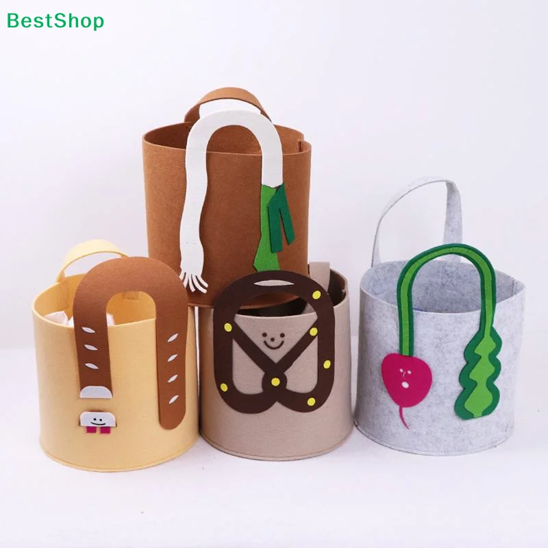 〔N〕Cute Cartoon Felt Storage Bucket with Handle, Portable Round Felt Basket for Toys, Books & Home Organization
〔N〕Cute Cartoon Felt Storage Bucket with Handle, Portable Round Felt Basket for Toys, Books & Home Organization