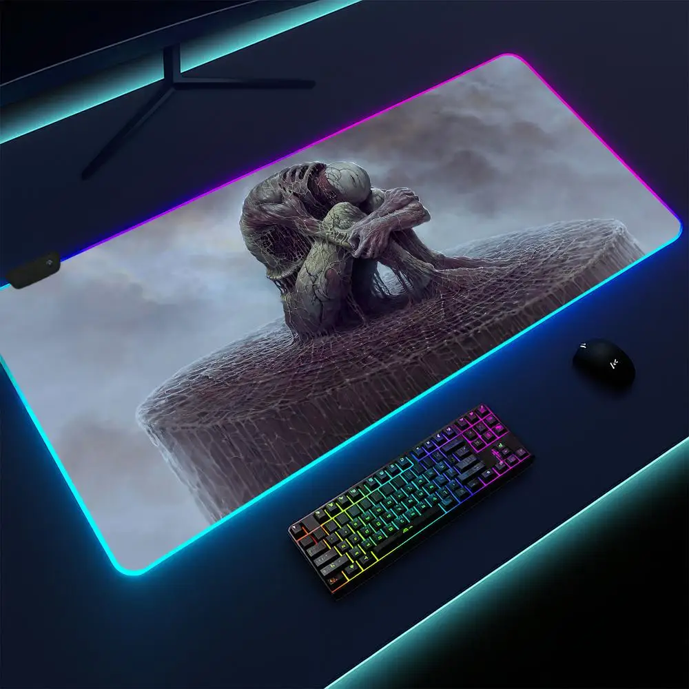 Scorn Mouse Pad Gaming mat, LED lighted, non-slip base, waterproof, large deskpad, soft surface
Scorn Mouse Pad Gaming mat, LED lighted, non-slip base, waterproof, large deskpad, soft surface