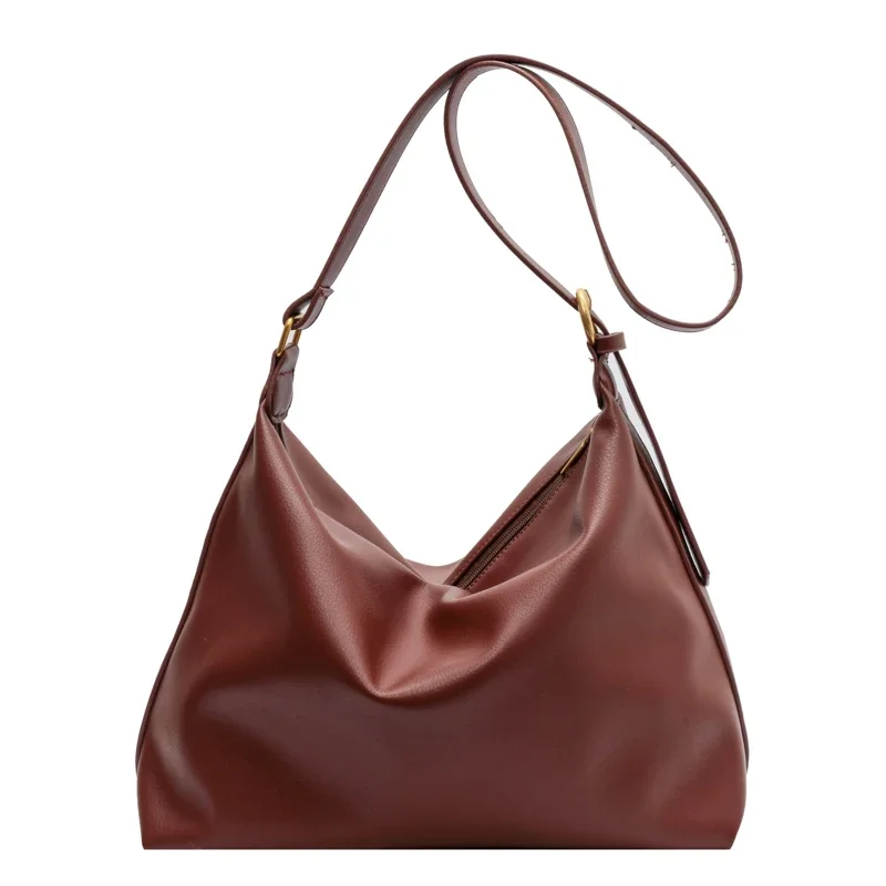 Ladies Casual Shoulder Bags Fashion Shopping Bags Solid Color Retro Large Bags Luxury Designer Ladies Bags Zipper Ladies Bags
Ladies Casual Shoulder Bags Fashion Shopping Bags Solid Color Retro Large Bags Luxury Designer Ladies Bags Zipper Ladies Bags