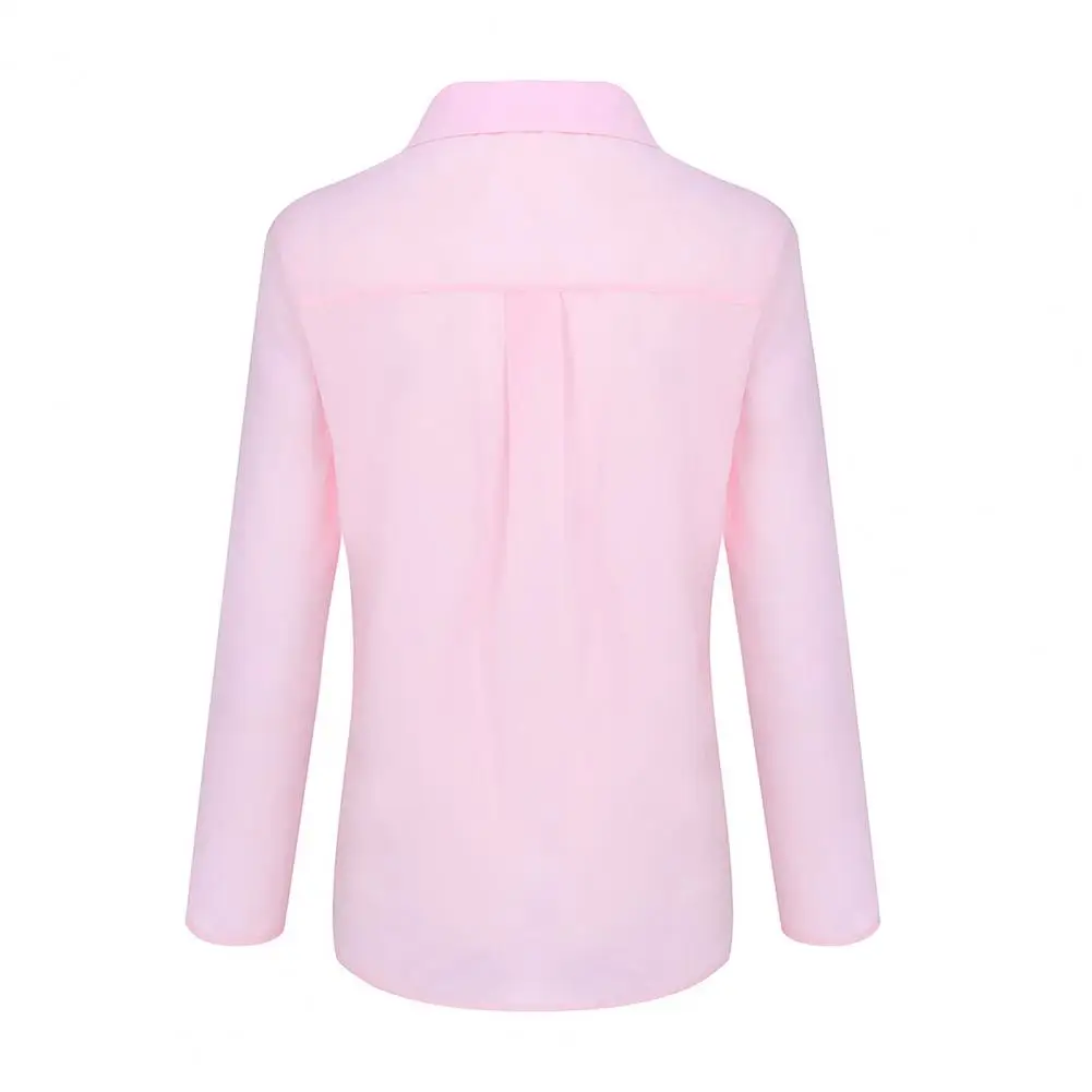 Women Shirt Women’s Lapel Shirt with Pockets Long Sleeve Button Placket Top Pure Color Workwear Regular Fit Blouse Single
Women Shirt Women’s Lapel Shirt with Pockets Long Sleeve Button Placket Top Pure Color Workwear Regular Fit Blouse Single