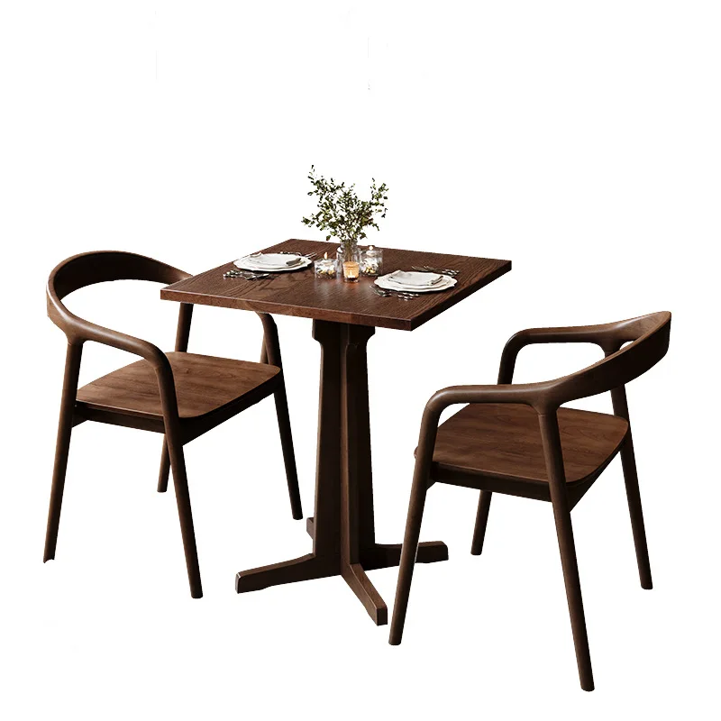 American retro style cafe solid wood table and chair combination baking shop commercial dining table and chair dessert shop dini
American retro style cafe solid wood table and chair combination baking shop commercial dining table and chair dessert shop dini