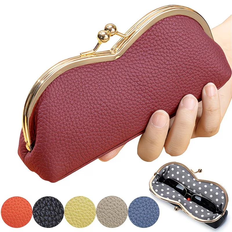 Glasses Case Niche Sunglasses Storage Bag with Kiss Buckle, Case for Sun Glasses & Women's Eyebrow Pencils
Glasses Case Niche Sunglasses Storage Bag with Kiss Buckle, Case for Sun Glasses & Women's Eyebrow Pencils