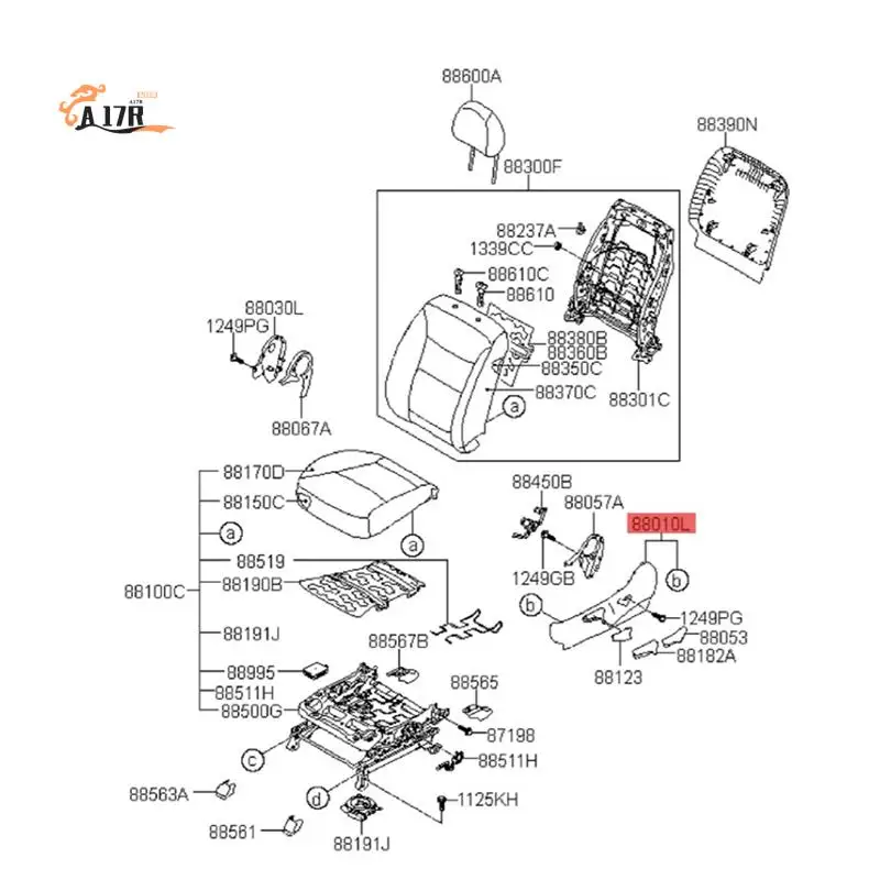 A17R-For Kia Sorento 2010-2015 88160-1U020J7 Left Driver Side Seat Outer Cover Adjustment Switch Guard Beige 881601U020J7
A17R-For Kia Sorento 2010-2015 88160-1U020J7 Left Driver Side Seat Outer Cover Adjustment Switch Guard Beige 881601U020J7