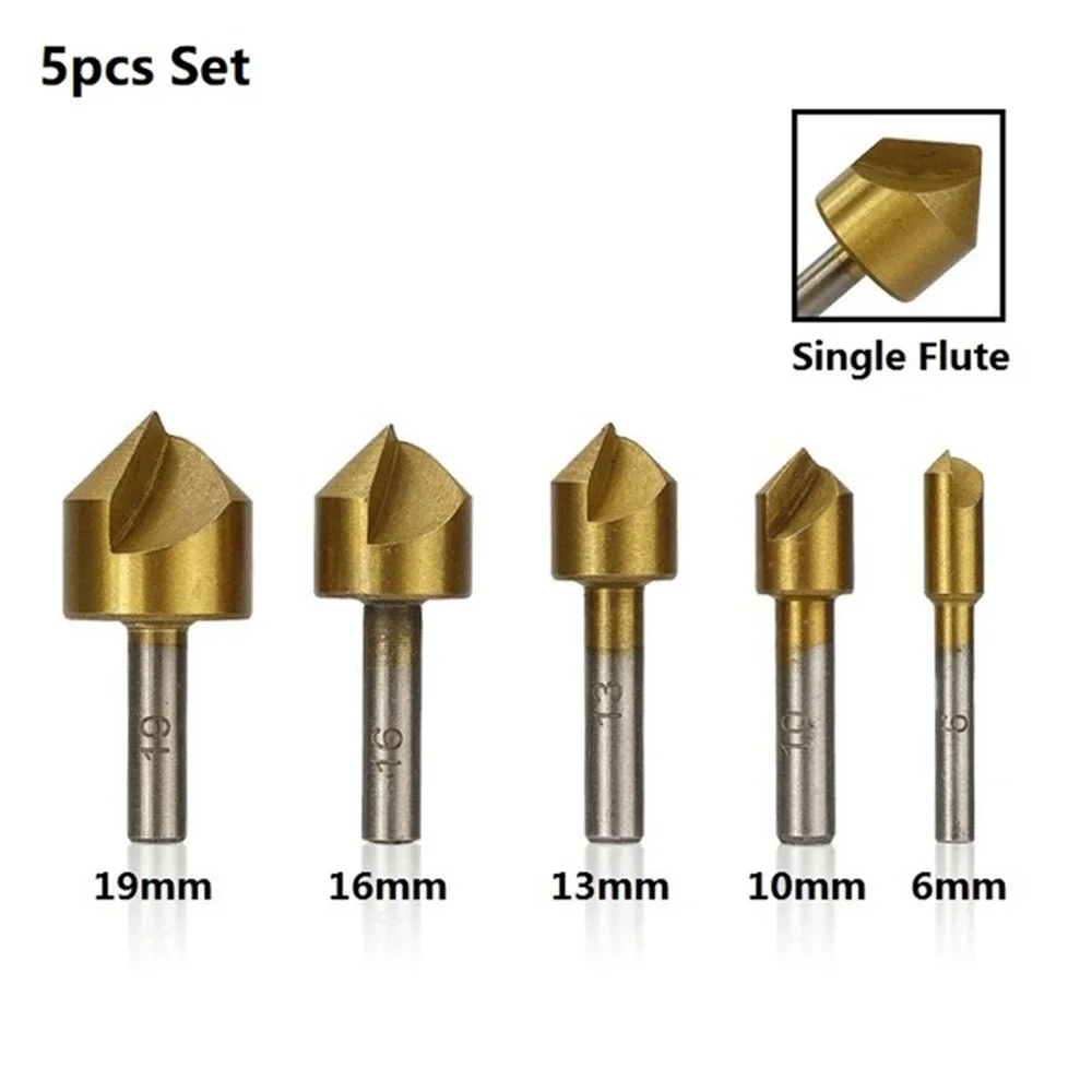 Набор сверл с зенковкой, 1-флейтовый резак для деревообработки с титановым покрытием, фаска 90 градусов
Набор сверл с зенковкой, 1-флейтовый резак для деревообработки с титановым покрытием, фаска 90 градусов