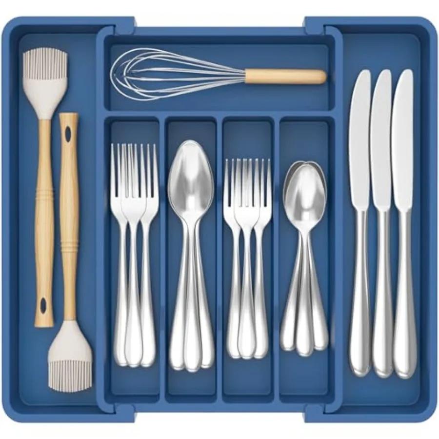 Silverware Drawer Organizer, Expandable Utensil Tray for Kitchen, BPA Free Flatware and Cutlery Holder, Adjustable Plastic Stor
Silverware Drawer Organizer, Expandable Utensil Tray for Kitchen, BPA Free Flatware and Cutlery Holder, Adjustable Plastic Stor