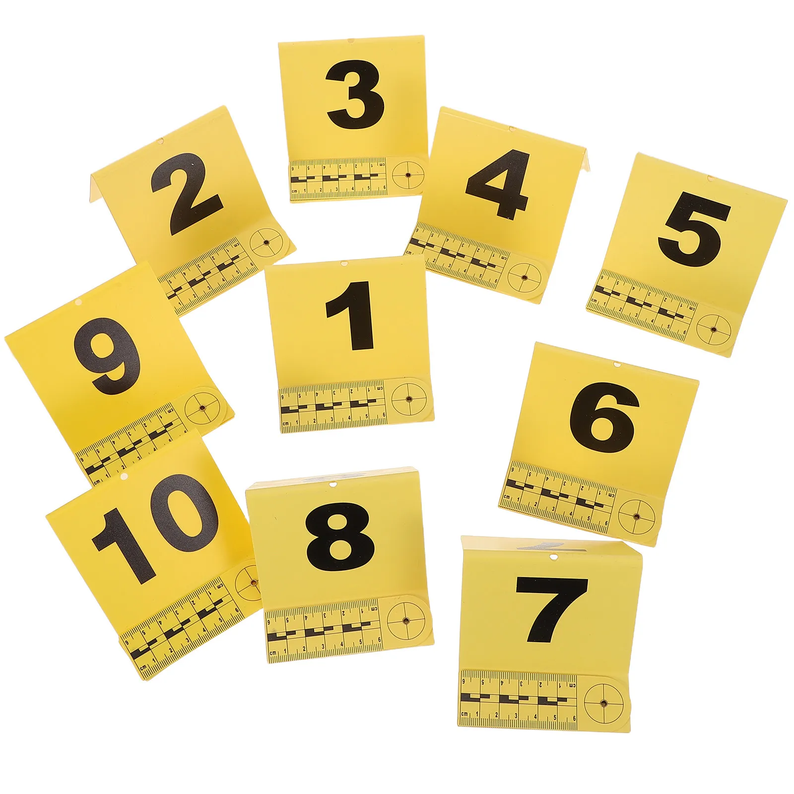 10Pcs Forensic Evidence Identification Markers Plastic Number Cards Scale Ruler Crime Scene Evidence Tags Investigation Props
10Pcs Forensic Evidence Identification Markers Plastic Number Cards Scale Ruler Crime Scene Evidence Tags Investigation Props