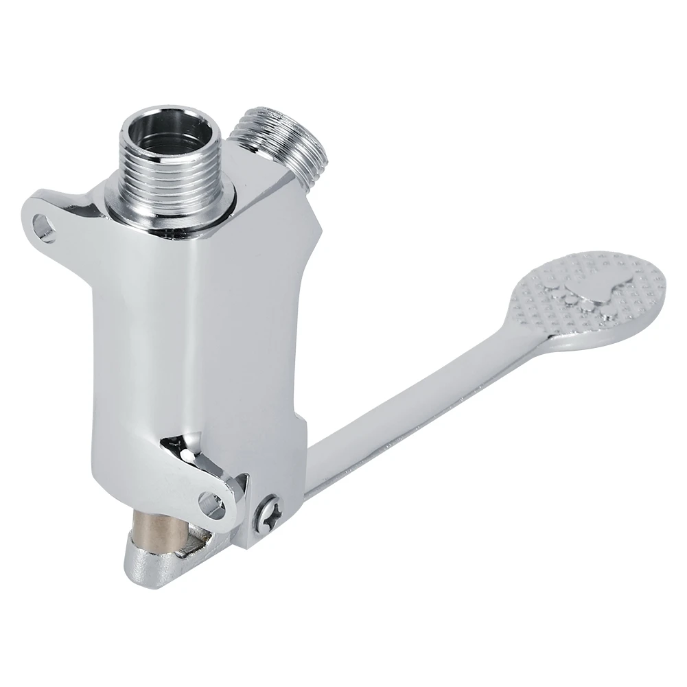 Faucet Accessory Foot Pedal Faucet Control G1/2 Thread Copper Floor Mount Foot Pedal Valve Accessory for Bathroom Basin Faucet
Faucet Accessory Foot Pedal Faucet Control G1/2 Thread Copper Floor Mount Foot Pedal Valve Accessory for Bathroom Basin Faucet