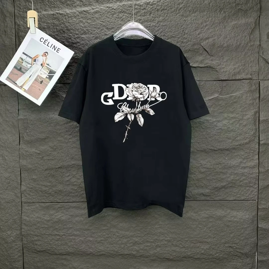 New Summer Latest Luxury Brand Top T-shirt Flat Printing Pure Cotton Light and Thin Casual Sports Top Men's and Women's T-shirt
New Summer Latest Luxury Brand Top T-shirt Flat Printing Pure Cotton Light and Thin Casual Sports Top Men's and Women's T-shirt