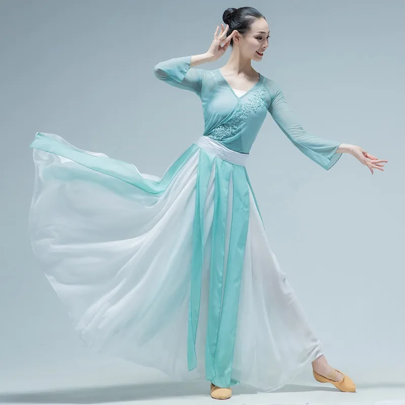 Classical training suit for women, Chinese style ethnic new body charm, ancient style dance dress, modern dance elegant performa
Classical training suit for women, Chinese style ethnic new body charm, ancient style dance dress, modern dance elegant performa
