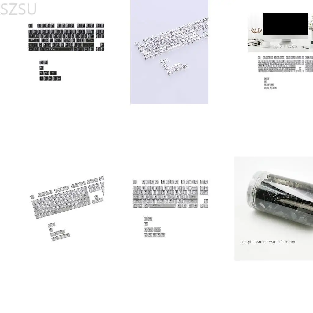 SZSU 132Keys Backlit Translucents Keycap Crystal MDA Profile Keycap for Mechanical Gamers Keyboards
SZSU 132Keys Backlit Translucents Keycap Crystal MDA Profile Keycap for Mechanical Gamers Keyboards