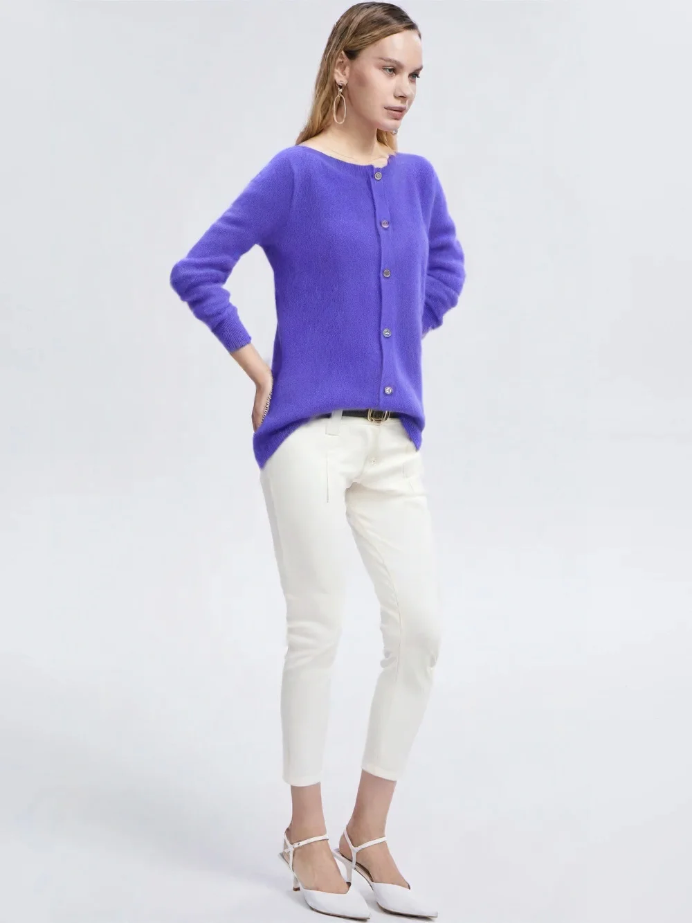 Women's Fashion Merino Wool Sweater Knitted Cashmere Cardigan Basic O-Neck Top for Spring Autumn
Women's Fashion Merino Wool Sweater Knitted Cashmere Cardigan Basic O-Neck Top for Spring Autumn